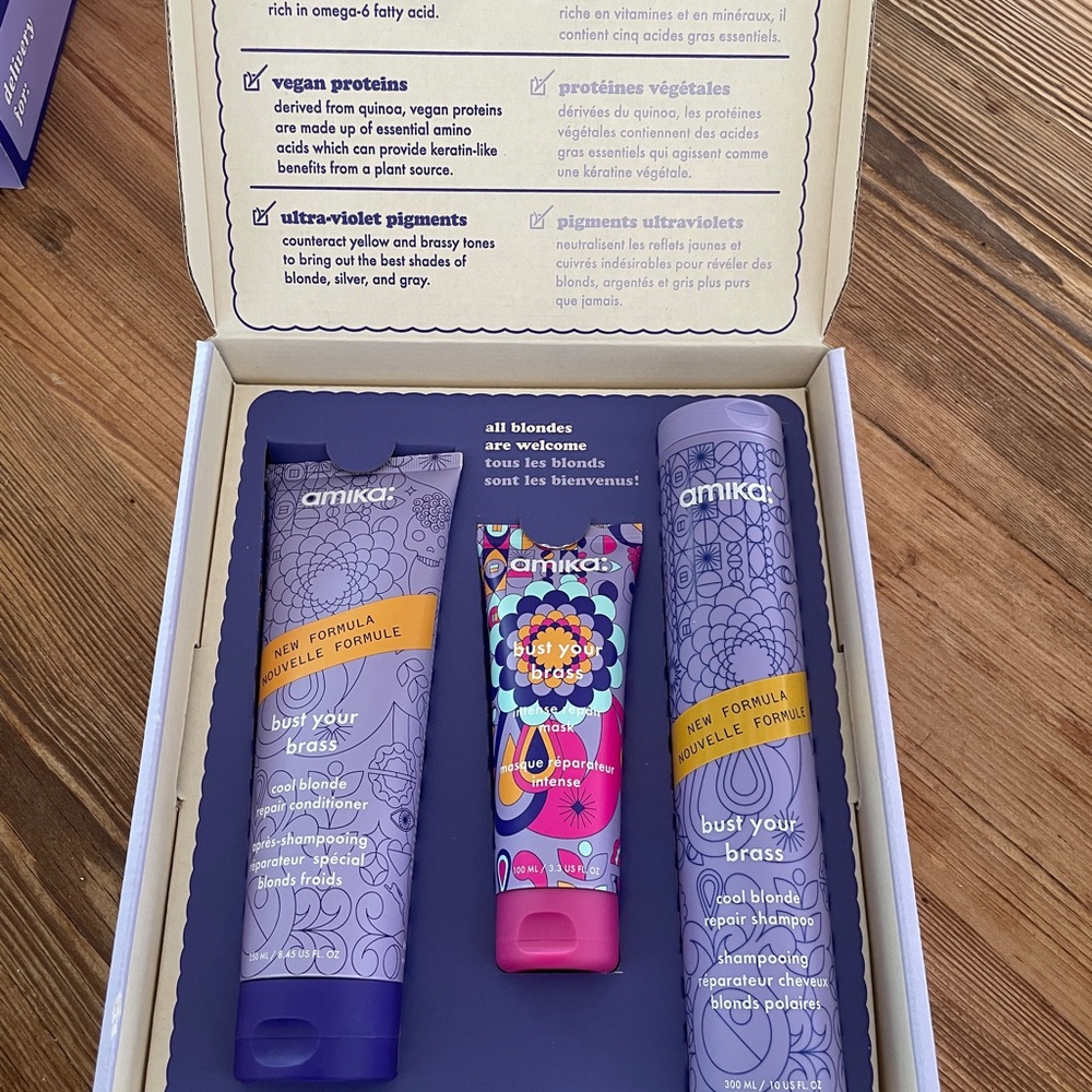 amika Blonde Appétit Trio in Purple, Pink & Orange
